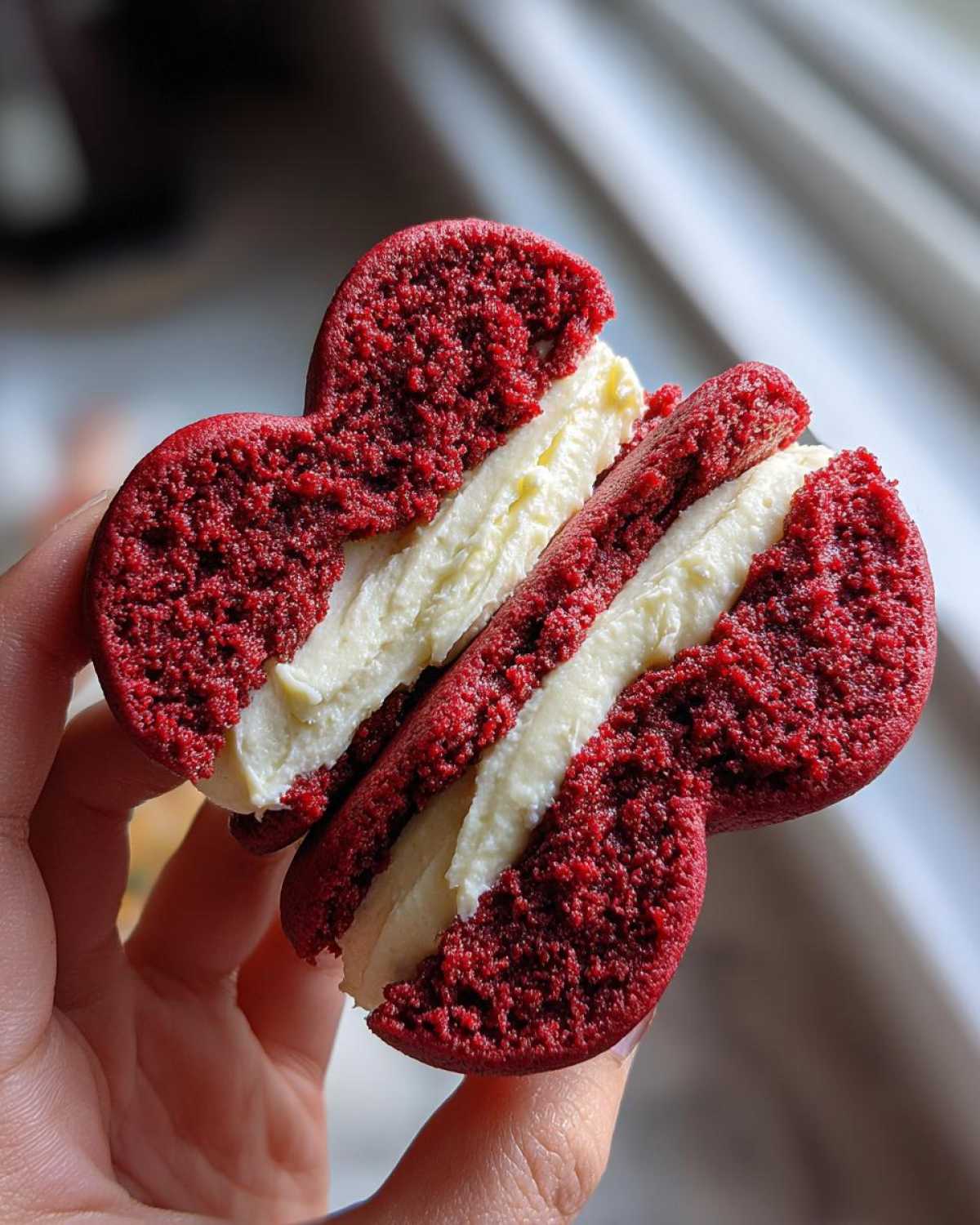 Heart-Shaped Red Velvet Whoopie Pies - detail 1