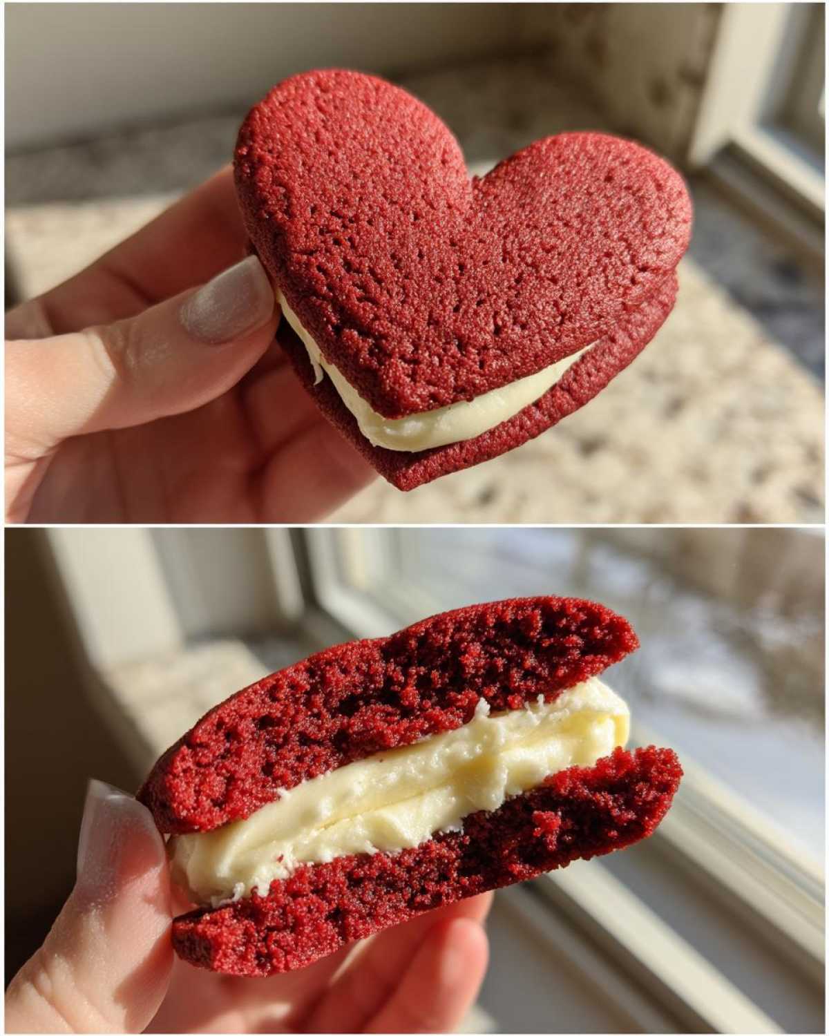 Heart-Shaped Red Velvet Whoopie Pies - detail 4