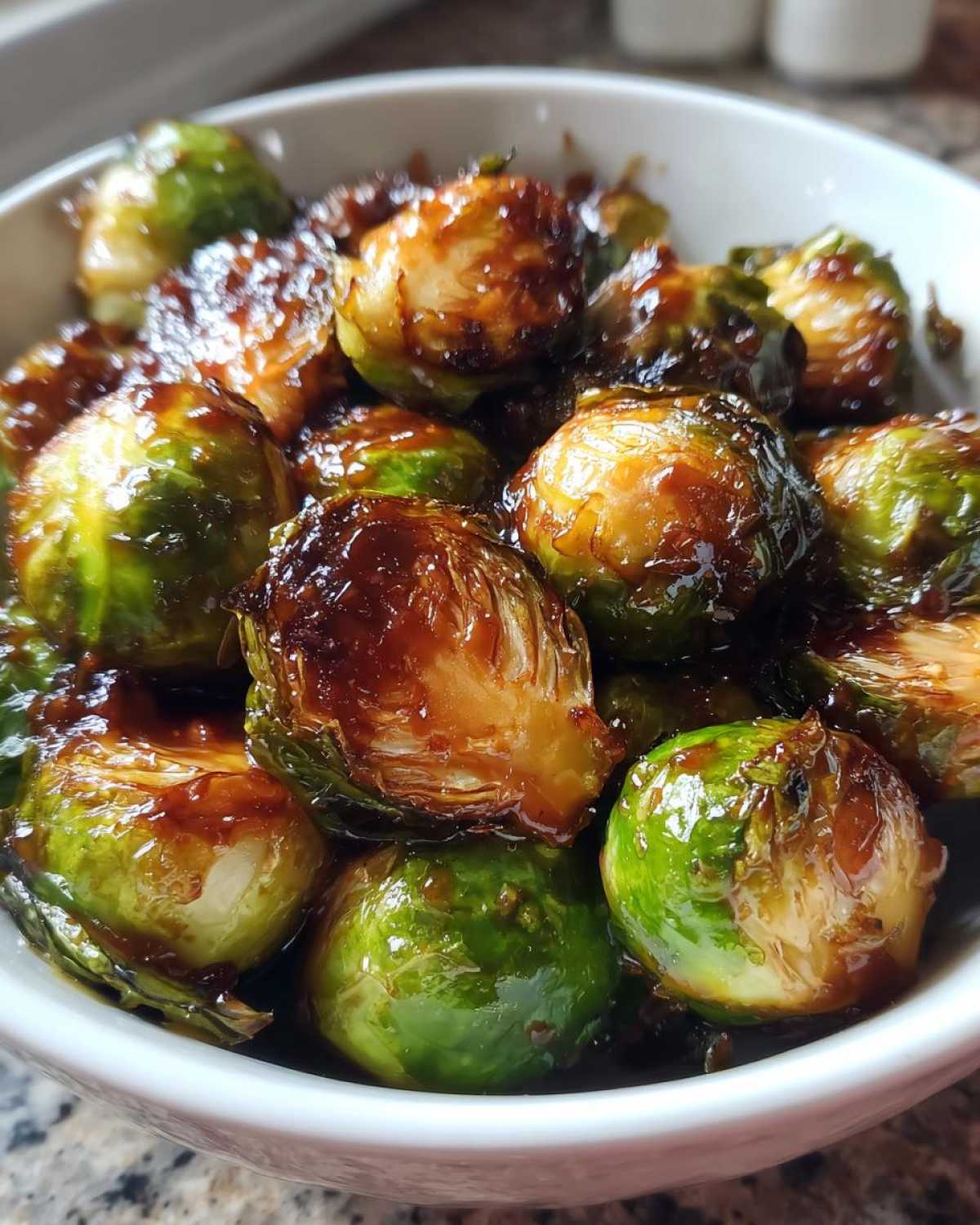 Honey Soy Glazed Brussels Sprouts - detail 3