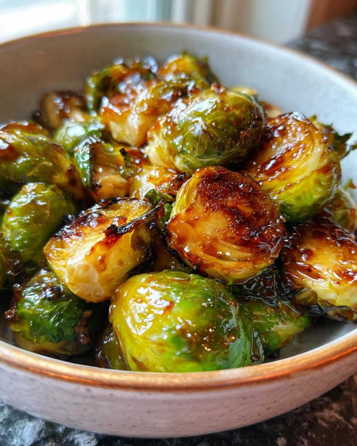 Honey Soy Glazed Brussels Sprouts - detail 4