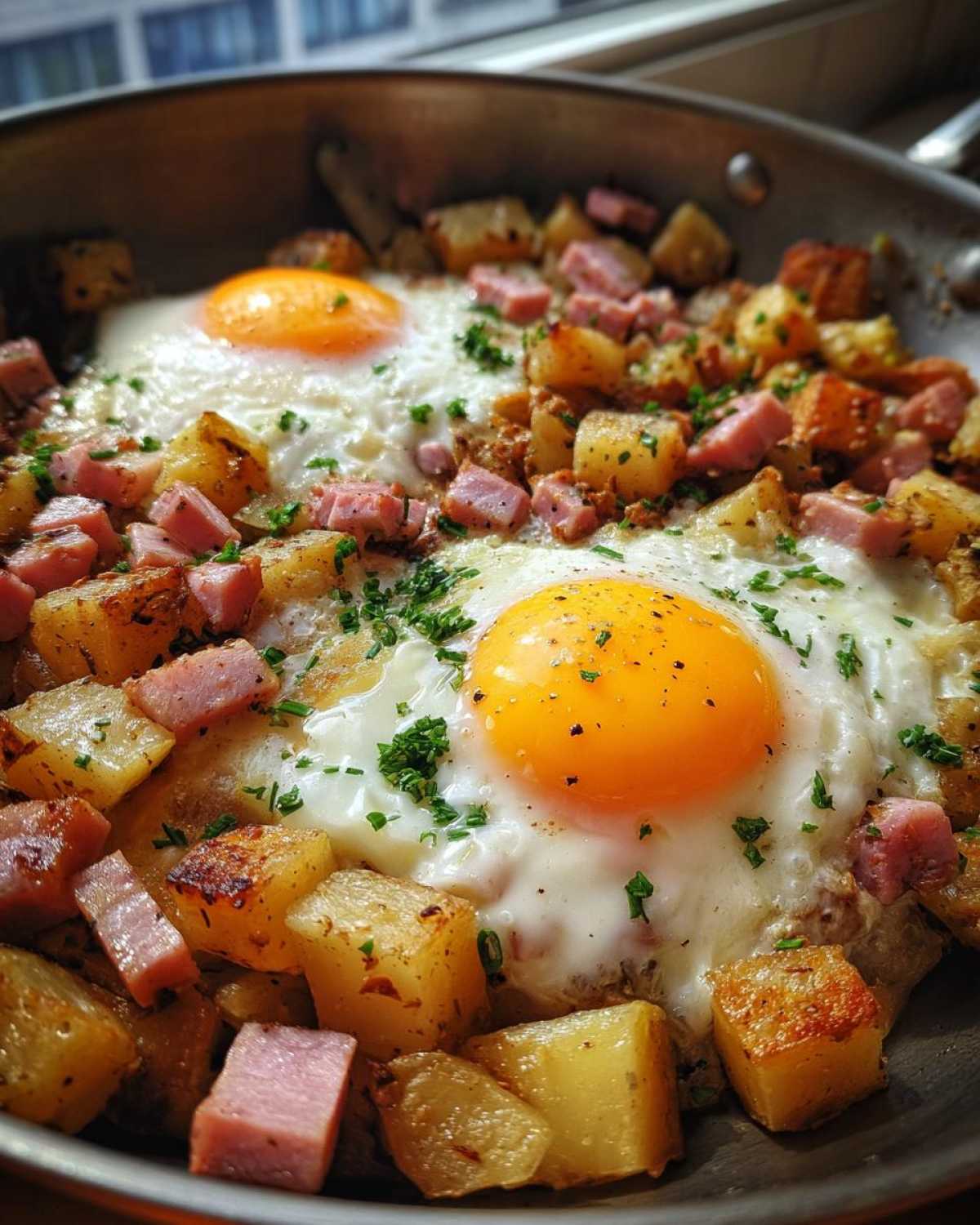 Leftover Ham and Potato Breakfast Hash - detail 1