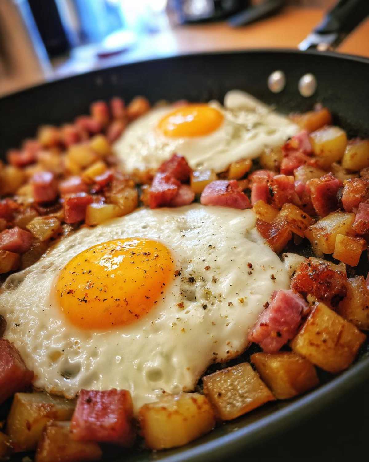 Leftover Ham and Potato Breakfast Hash - detail 2