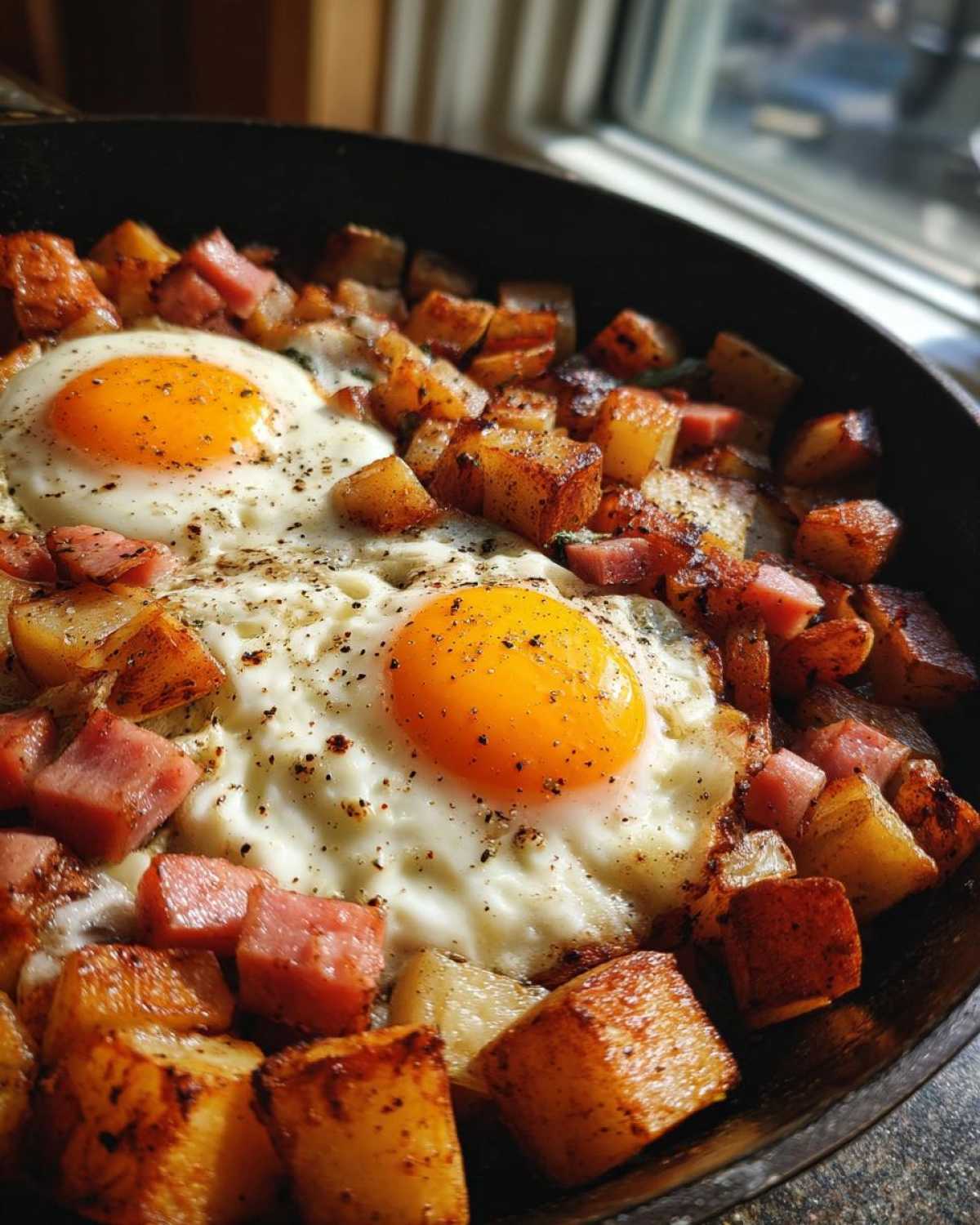 Leftover Ham and Potato Breakfast Hash - detail 3