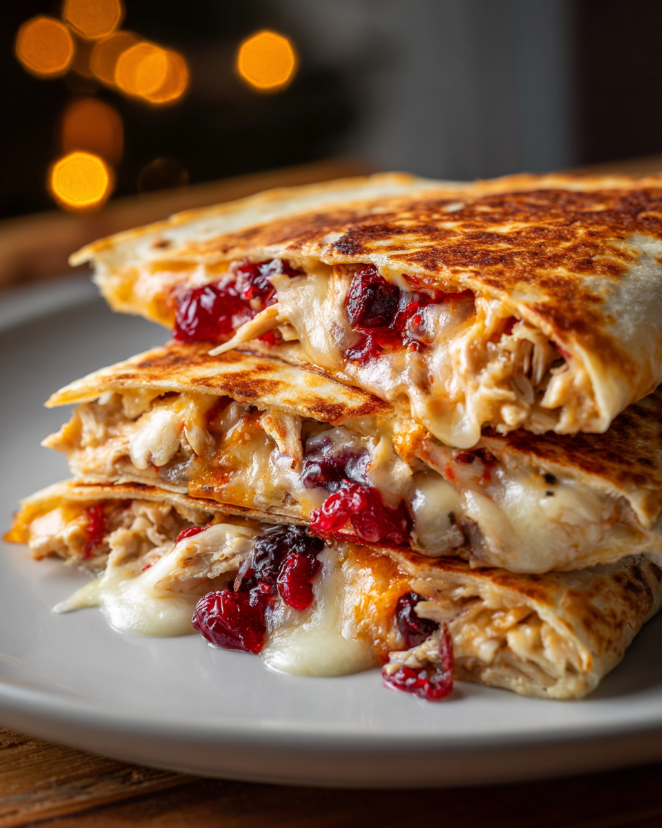 Leftover Turkey Cranberry Quesadillas - detail 4