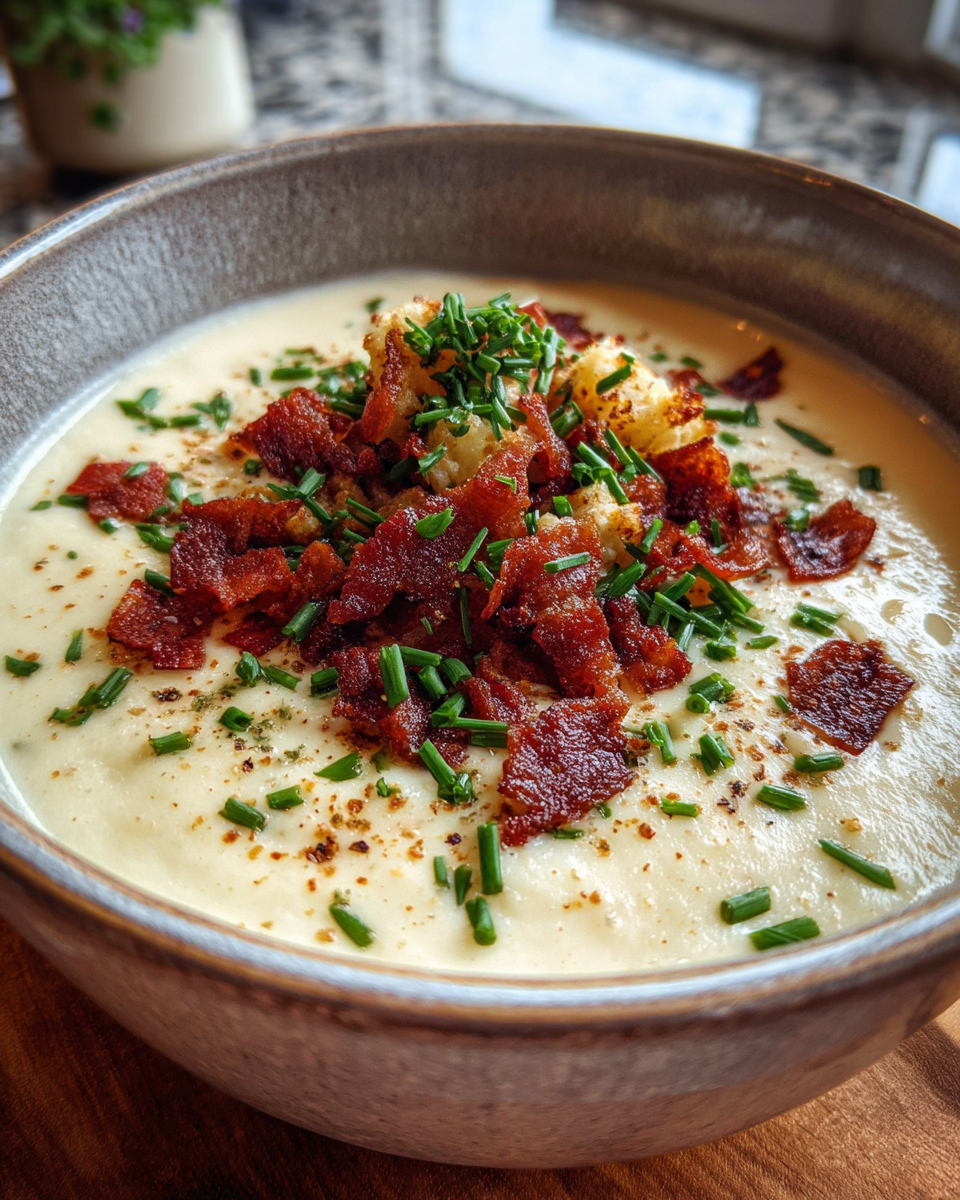 Loaded Cauliflower Soup - detail 3
