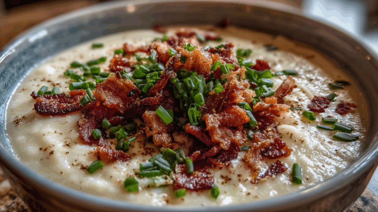 Loaded Cauliflower Soup