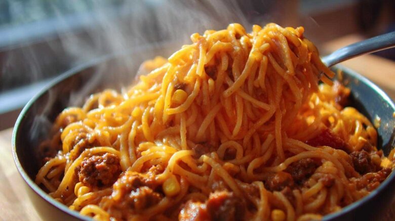 One-Pot Cheesy Taco Pasta
