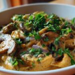 One-Pot Creamy Vegan Stroganoff