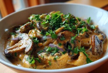 One-Pot Creamy Vegan Stroganoff