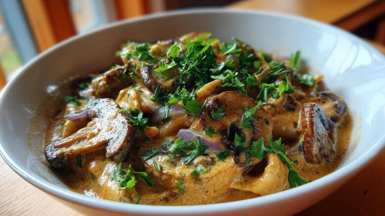 One-Pot Creamy Vegan Stroganoff