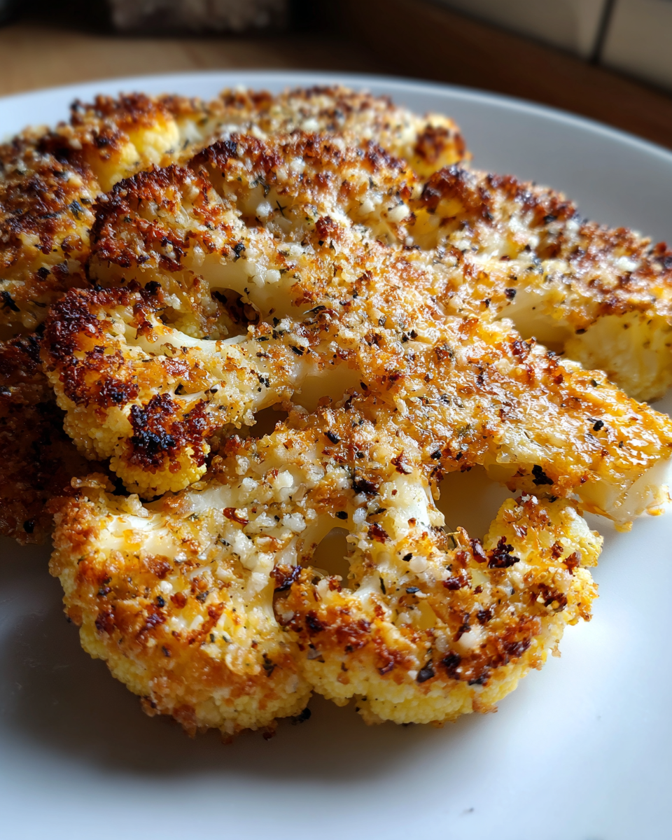 Parmesan Crusted Cauliflower Steaks - detail 4