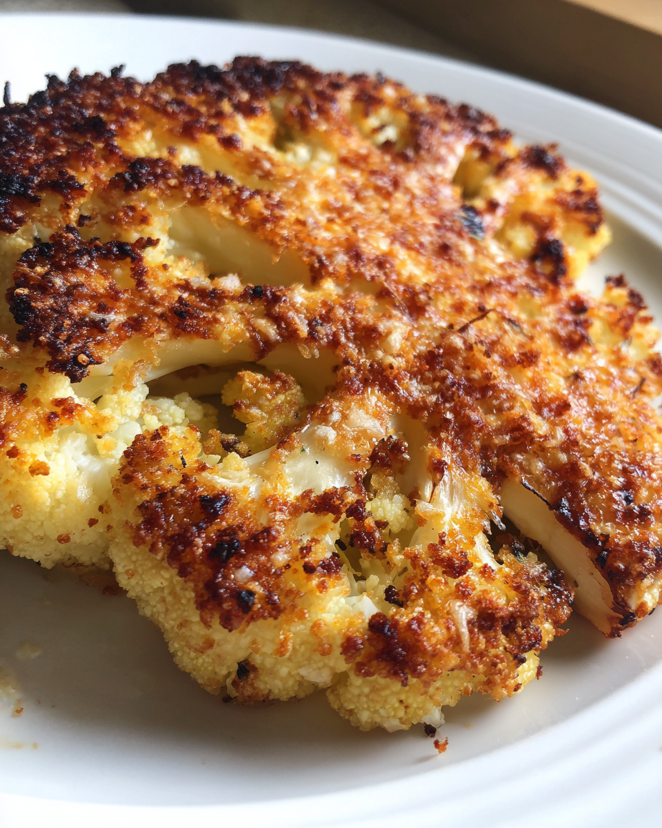 Parmesan Crusted Cauliflower Steaks - detail 1