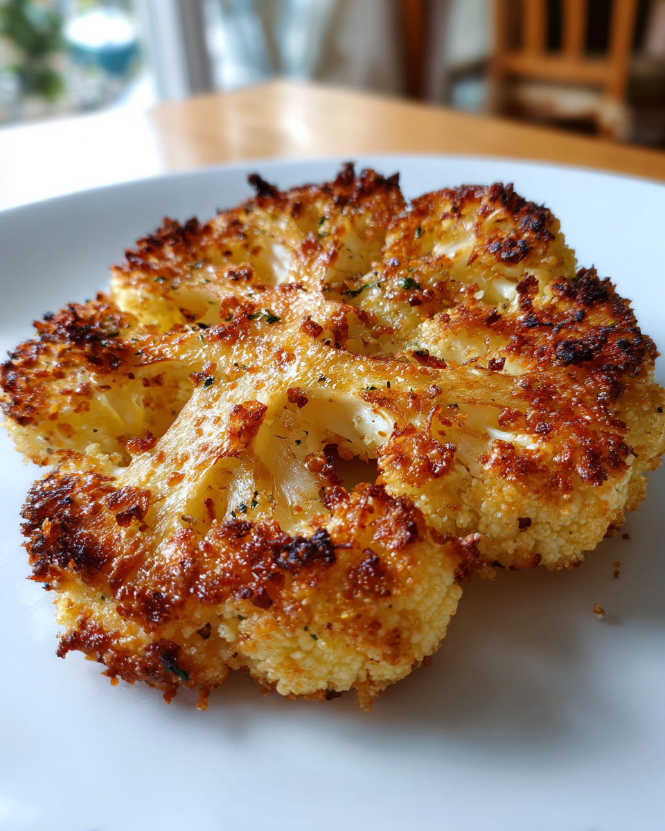 Parmesan Crusted Cauliflower Steaks - detail 2