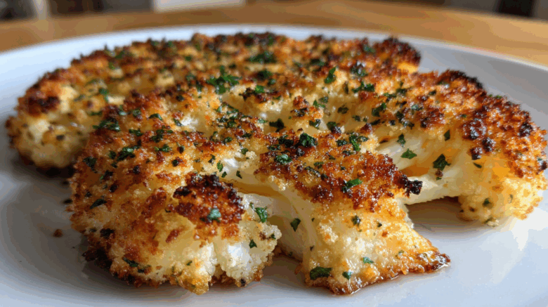 Parmesan Crusted Cauliflower Steaks