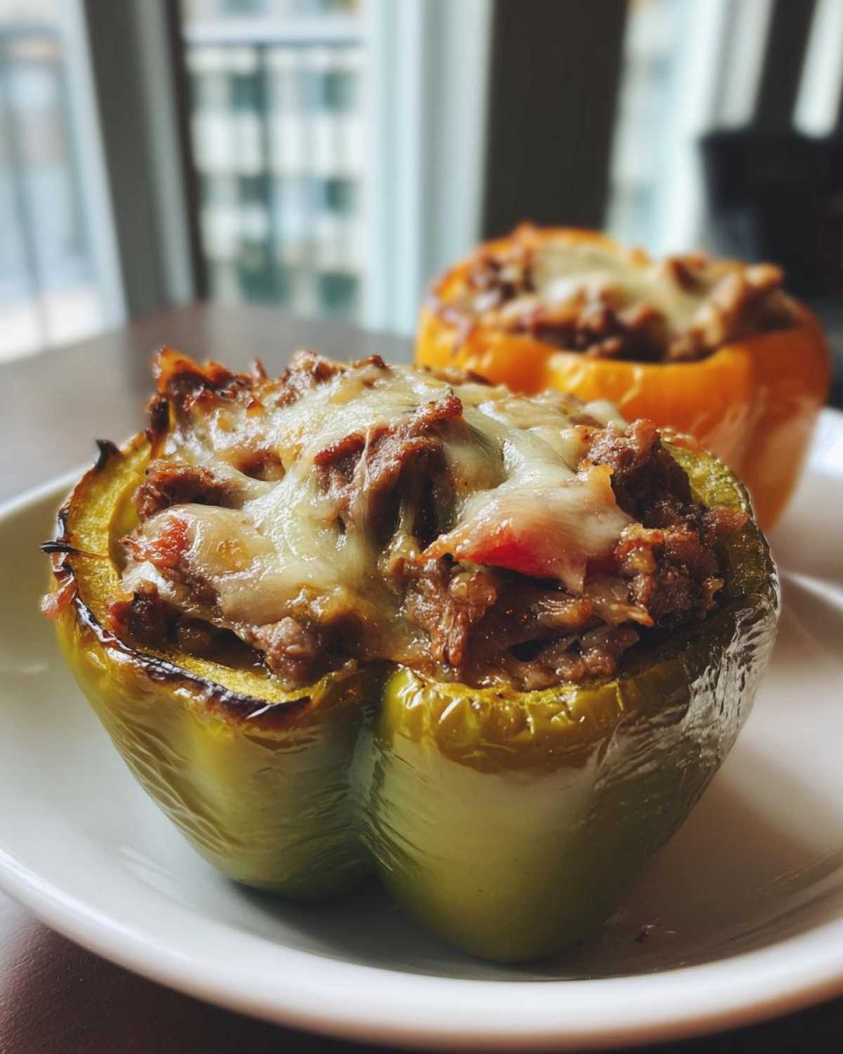 Philly Cheesesteak Stuffed Peppers - detail 2