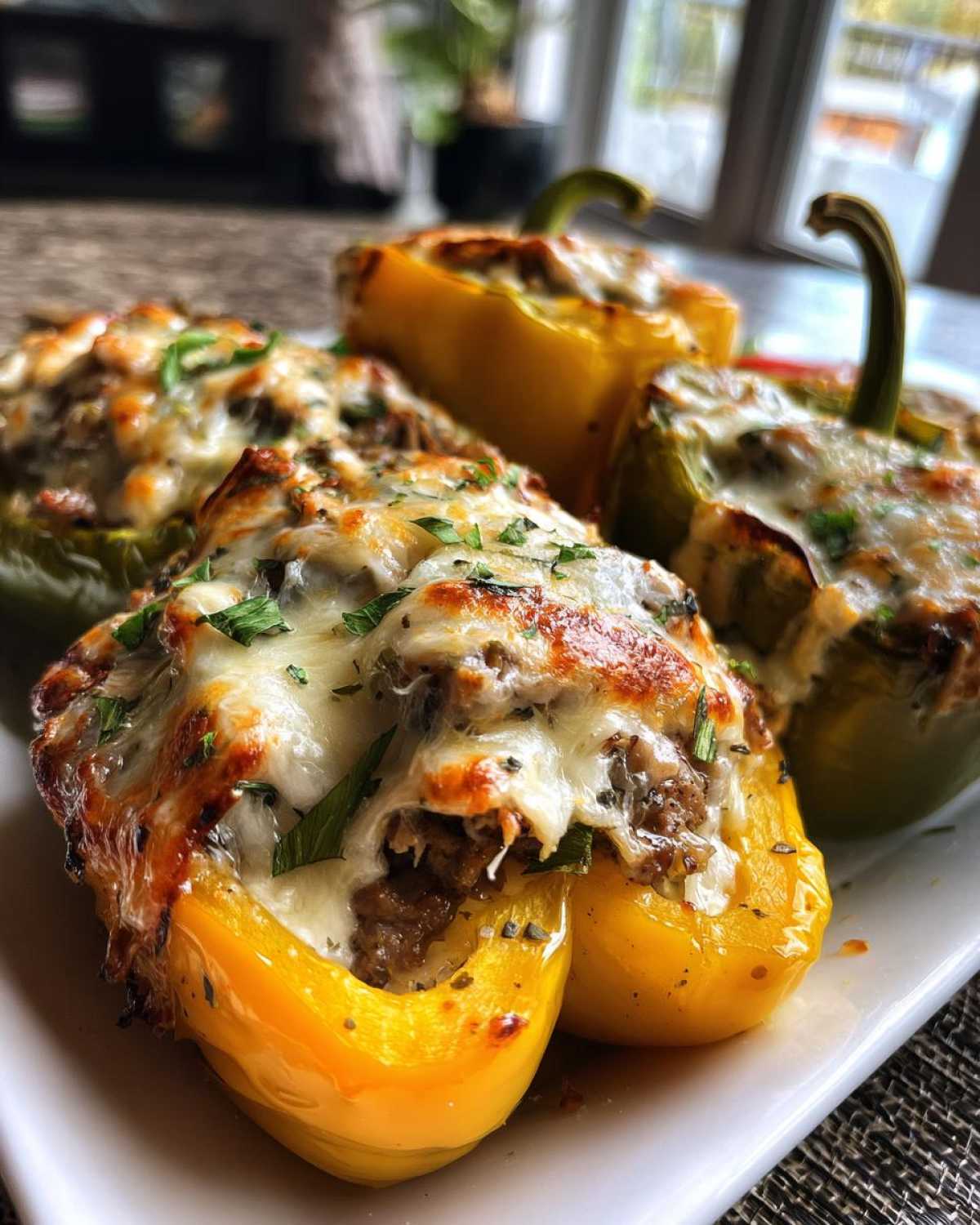 Philly Cheesesteak Stuffed Peppers - detail 1