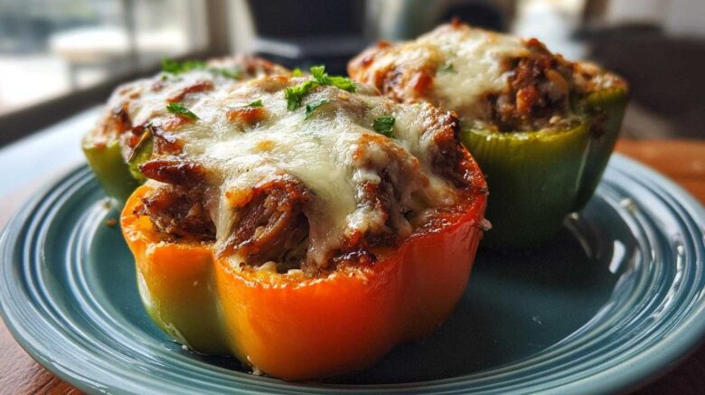 Philly Cheesesteak Stuffed Peppers