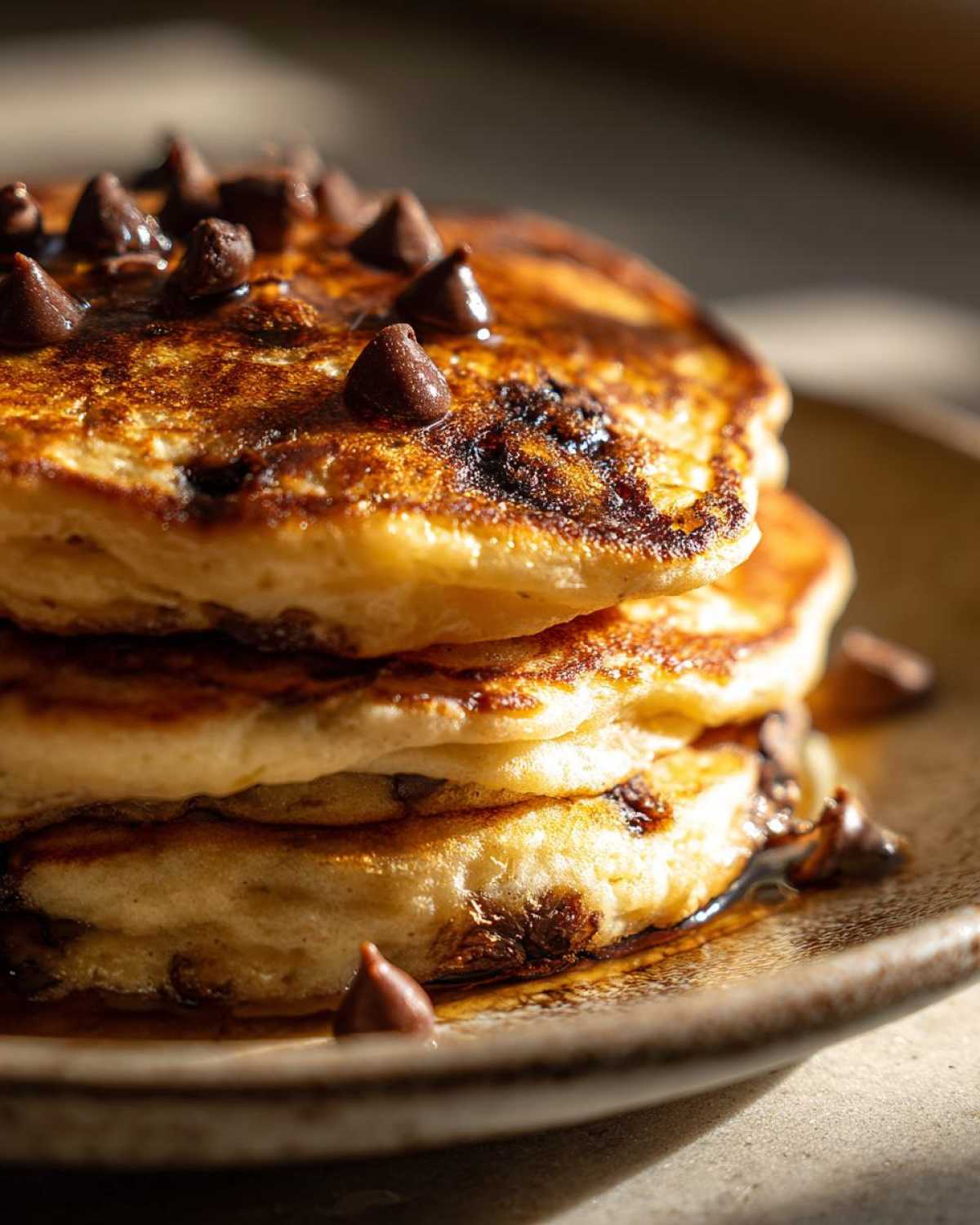 Protein-Packed Chocolate Chip Pancakes - detail 3