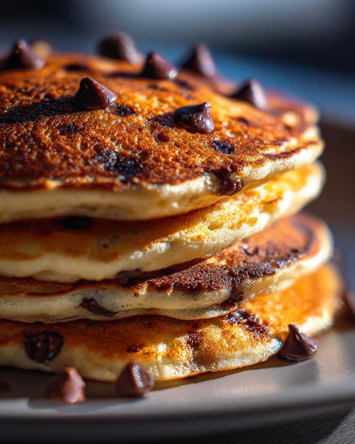 Protein-Packed Chocolate Chip Pancakes - detail 4