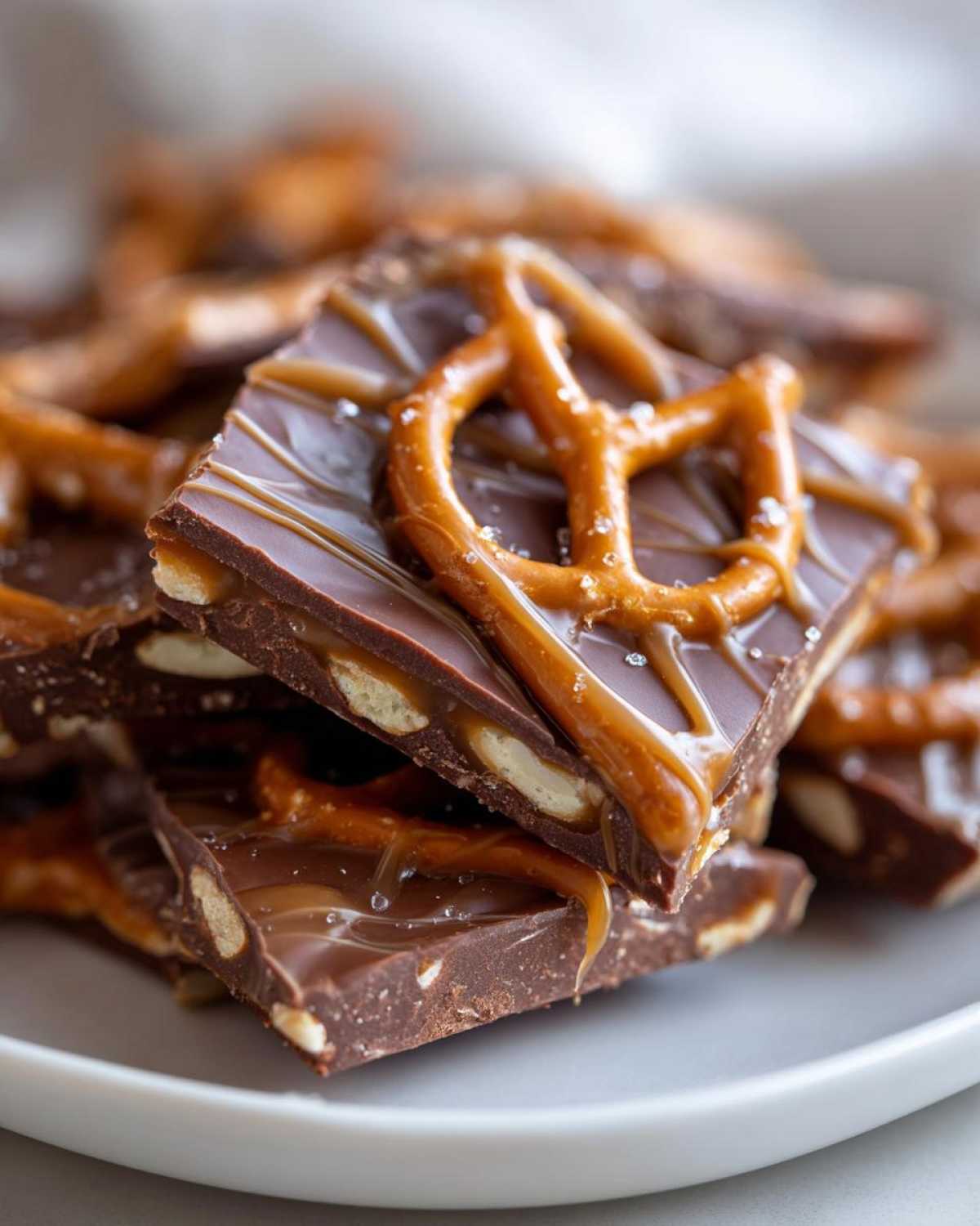 Salted Caramel Pretzel Bark - detail 1