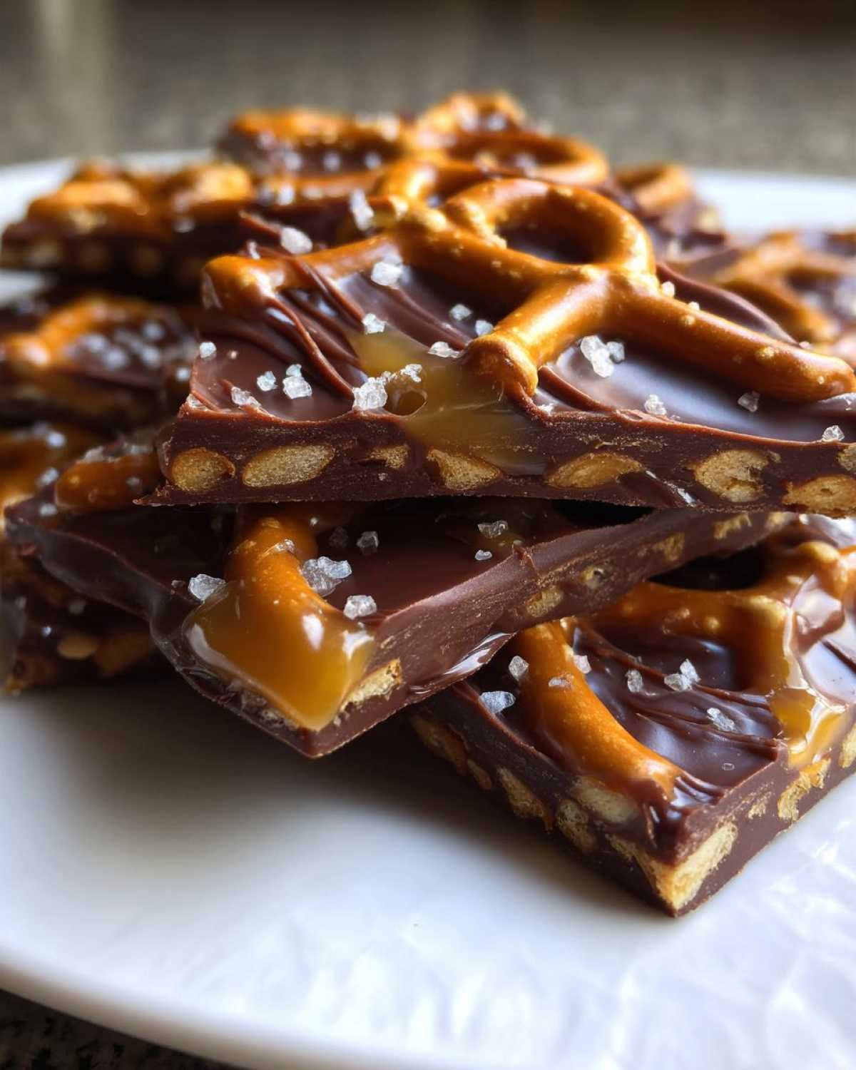 Salted Caramel Pretzel Bark - detail 4