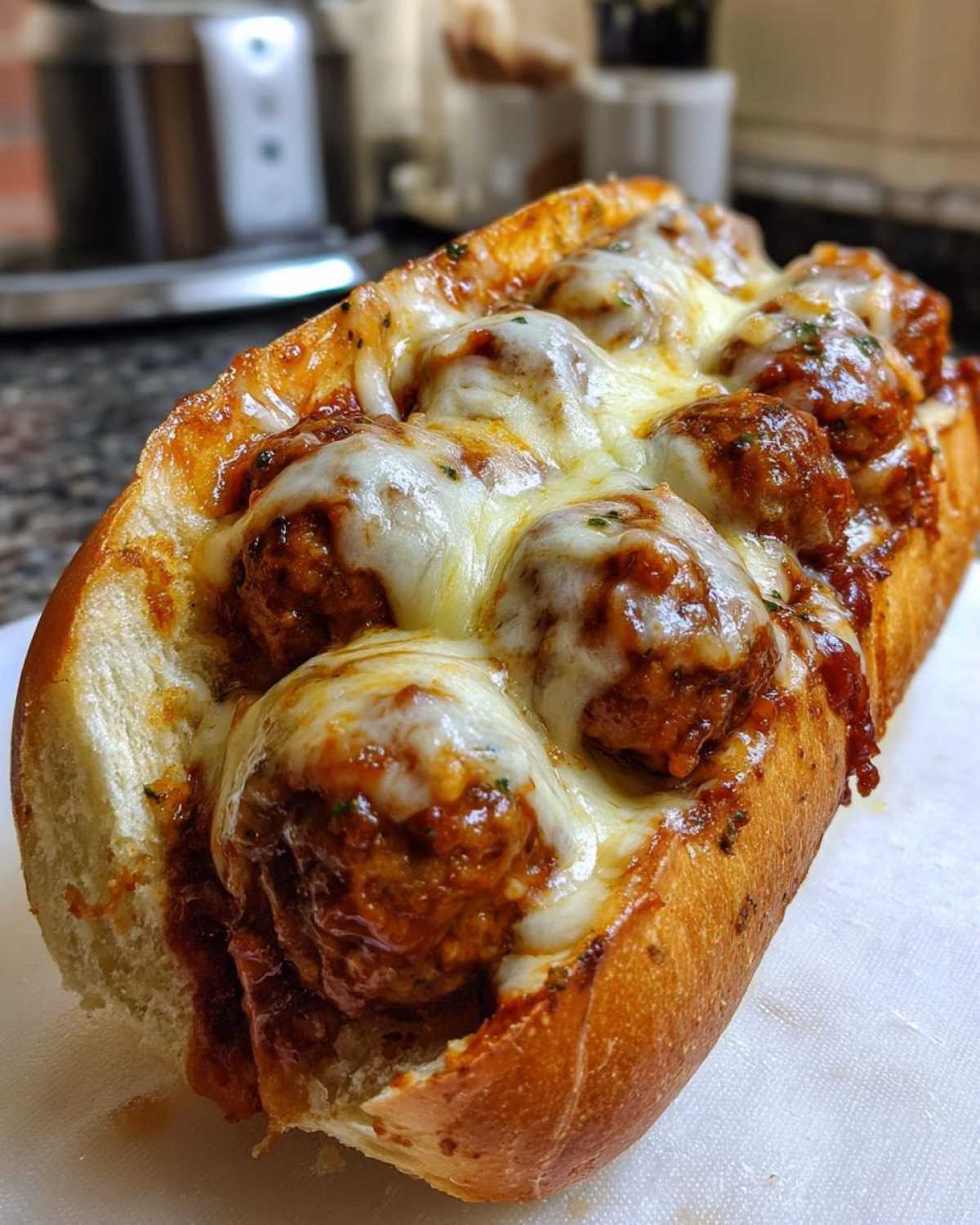 Saucy Garlic Butter Meatball Subs - detail 1