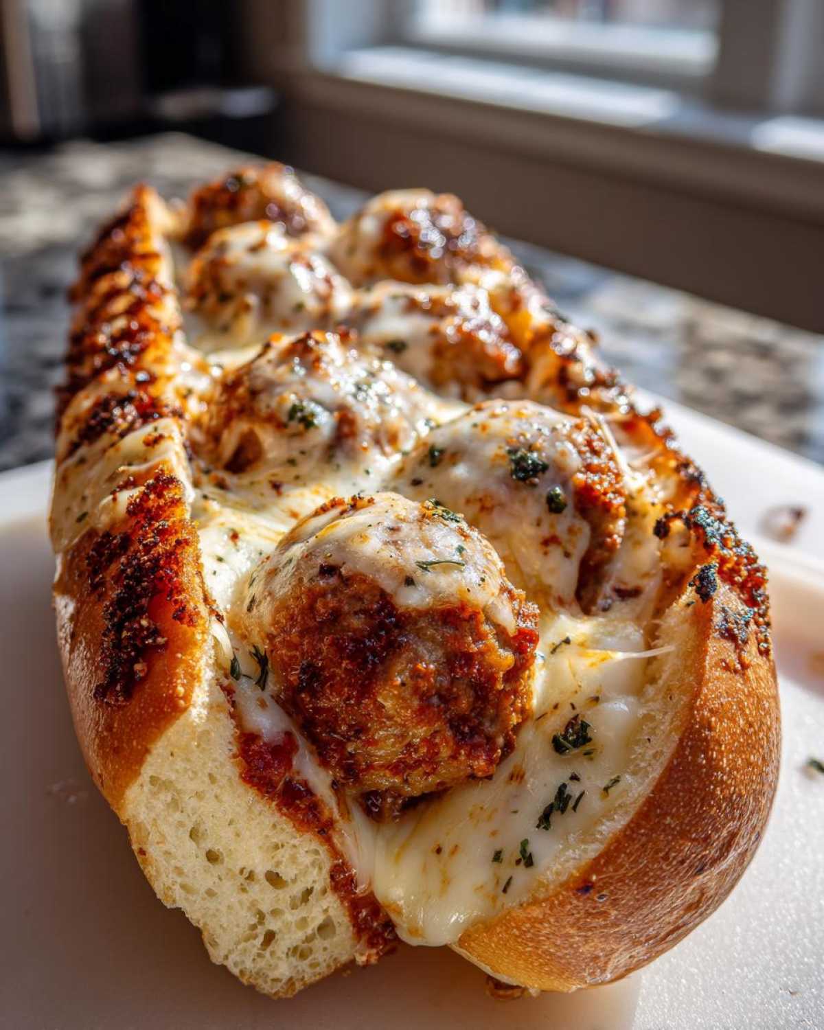 Saucy Garlic Butter Meatball Subs - detail 2