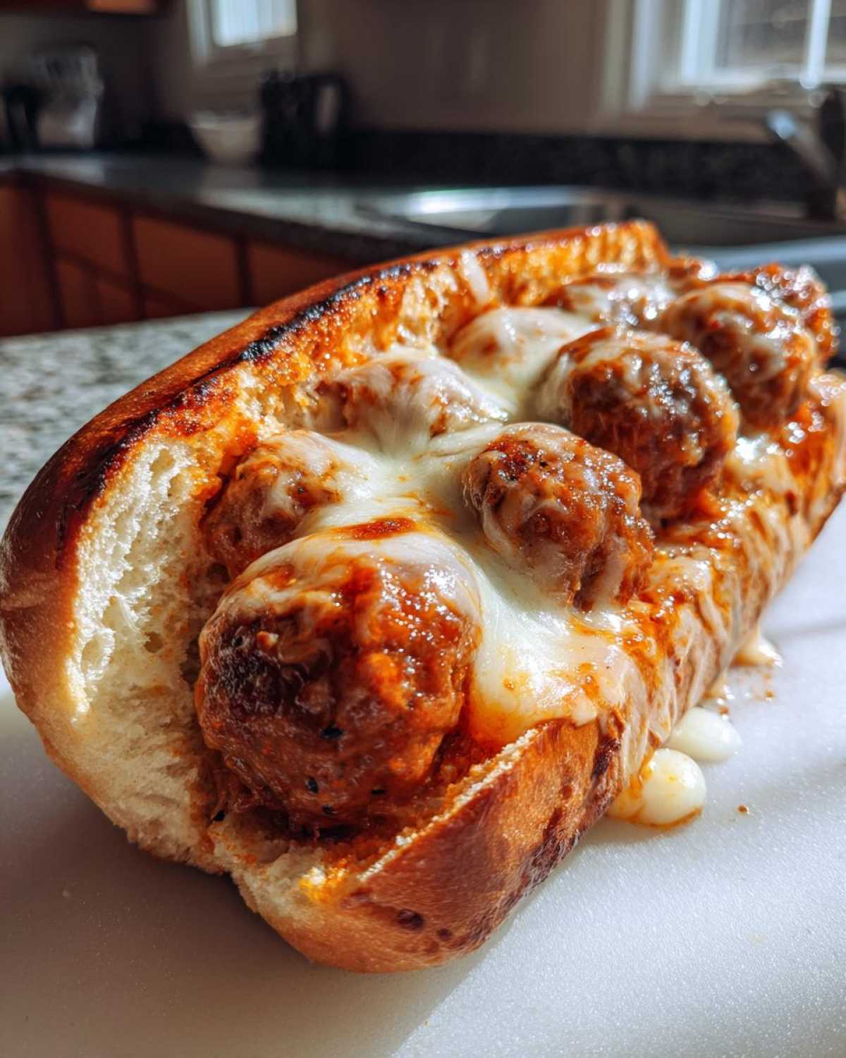 Saucy Garlic Butter Meatball Subs - detail 3