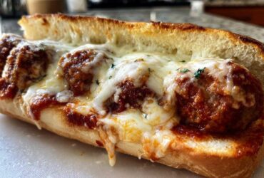 Saucy Garlic Butter Meatball Subs