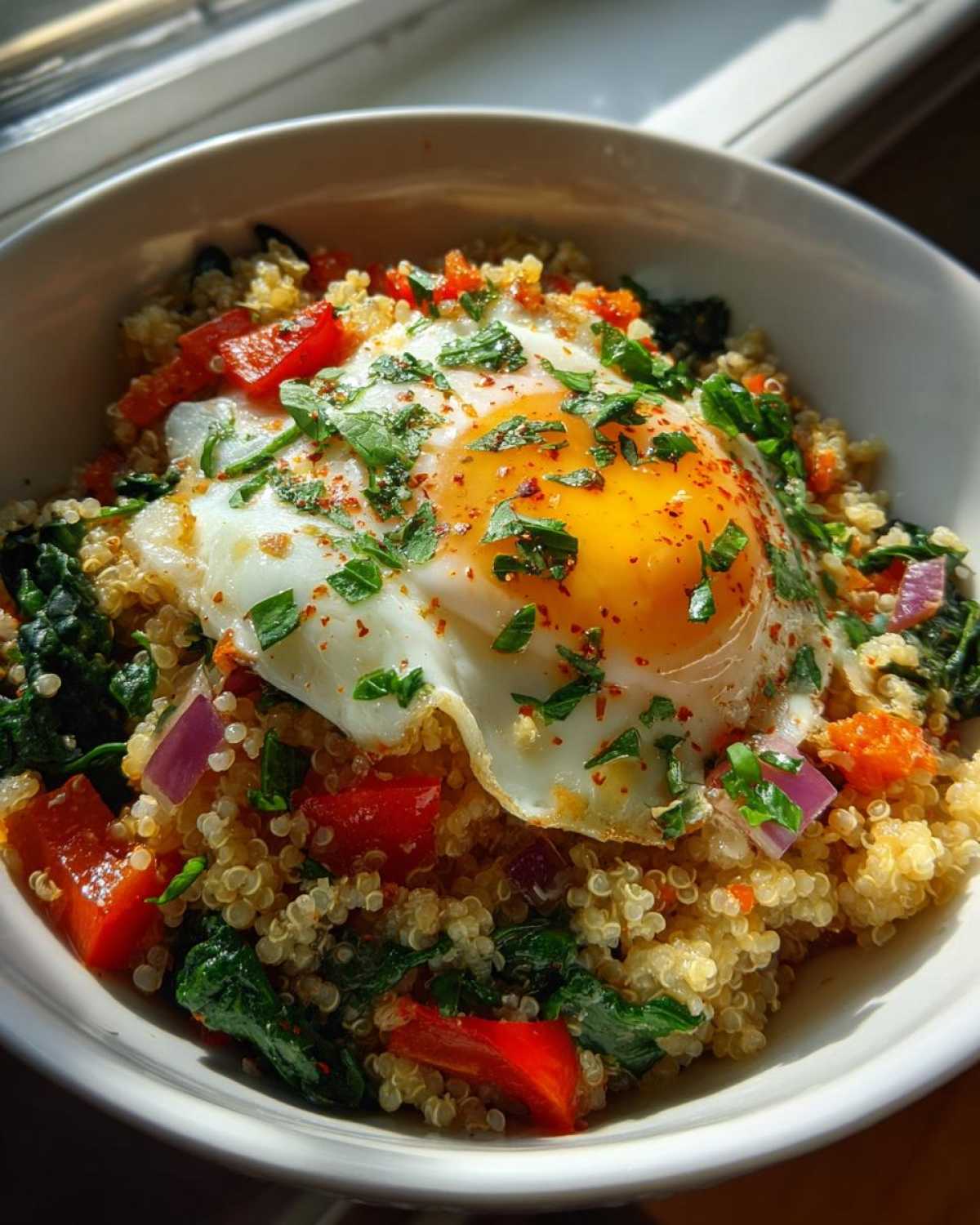 Savory Herb Quinoa Breakfast Bowl - detail 1