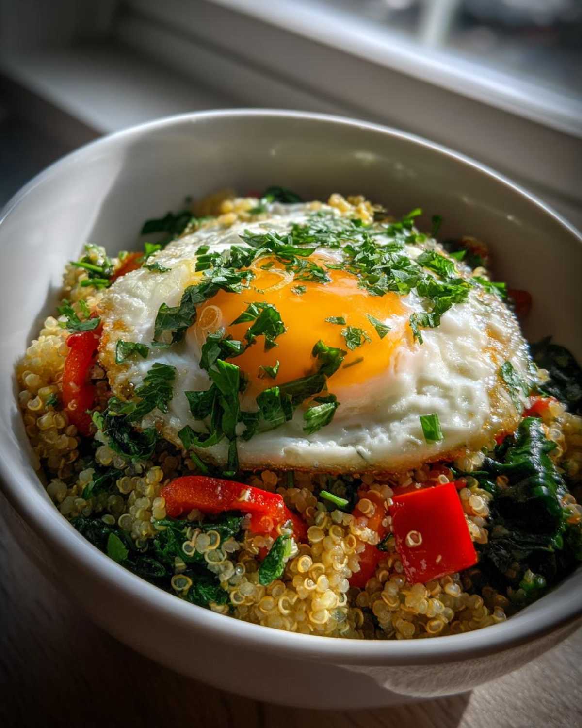 Savory Herb Quinoa Breakfast Bowl - detail 3