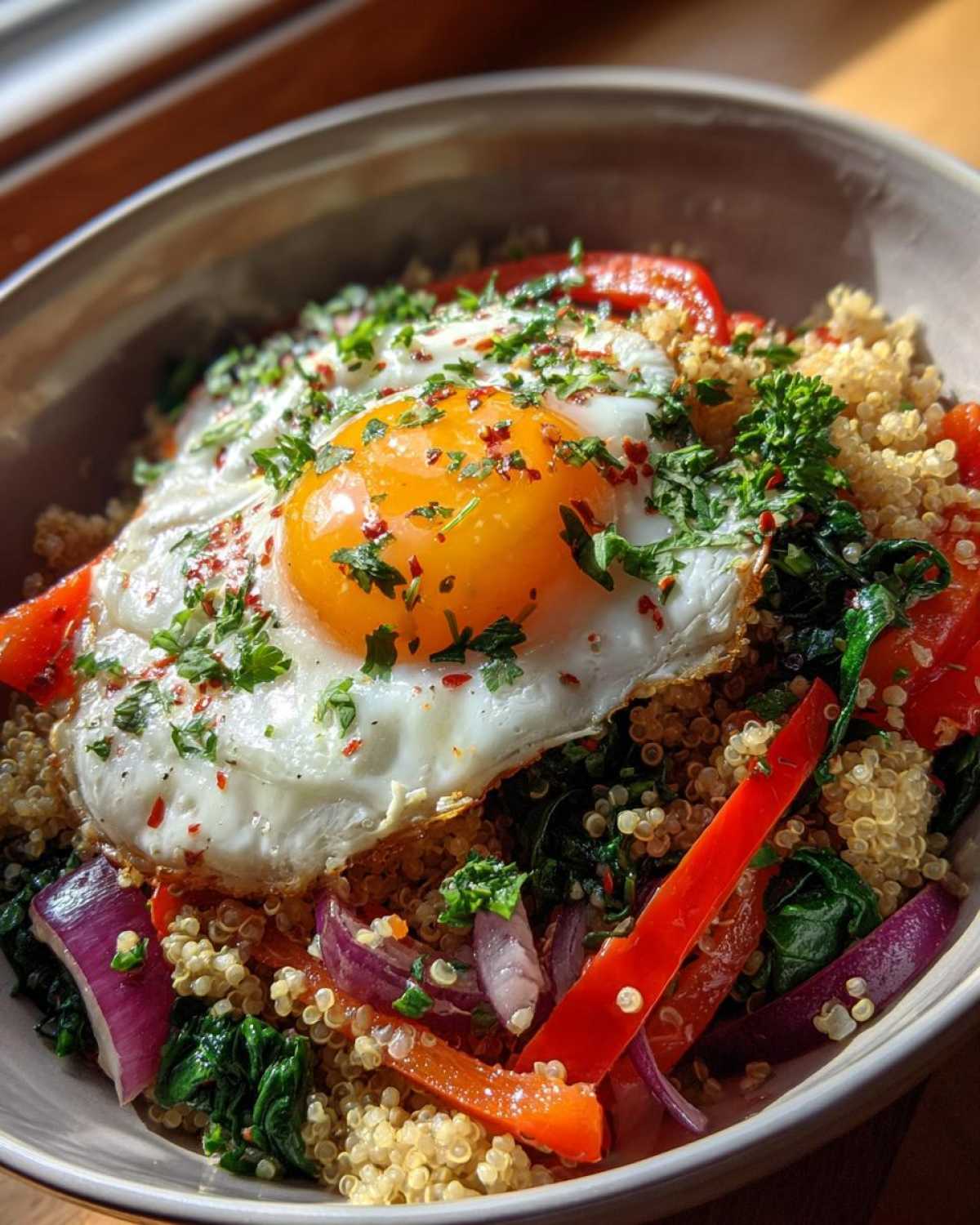 Savory Herb Quinoa Breakfast Bowl - detail 4