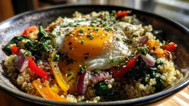 Savory Herb Quinoa Breakfast Bowl