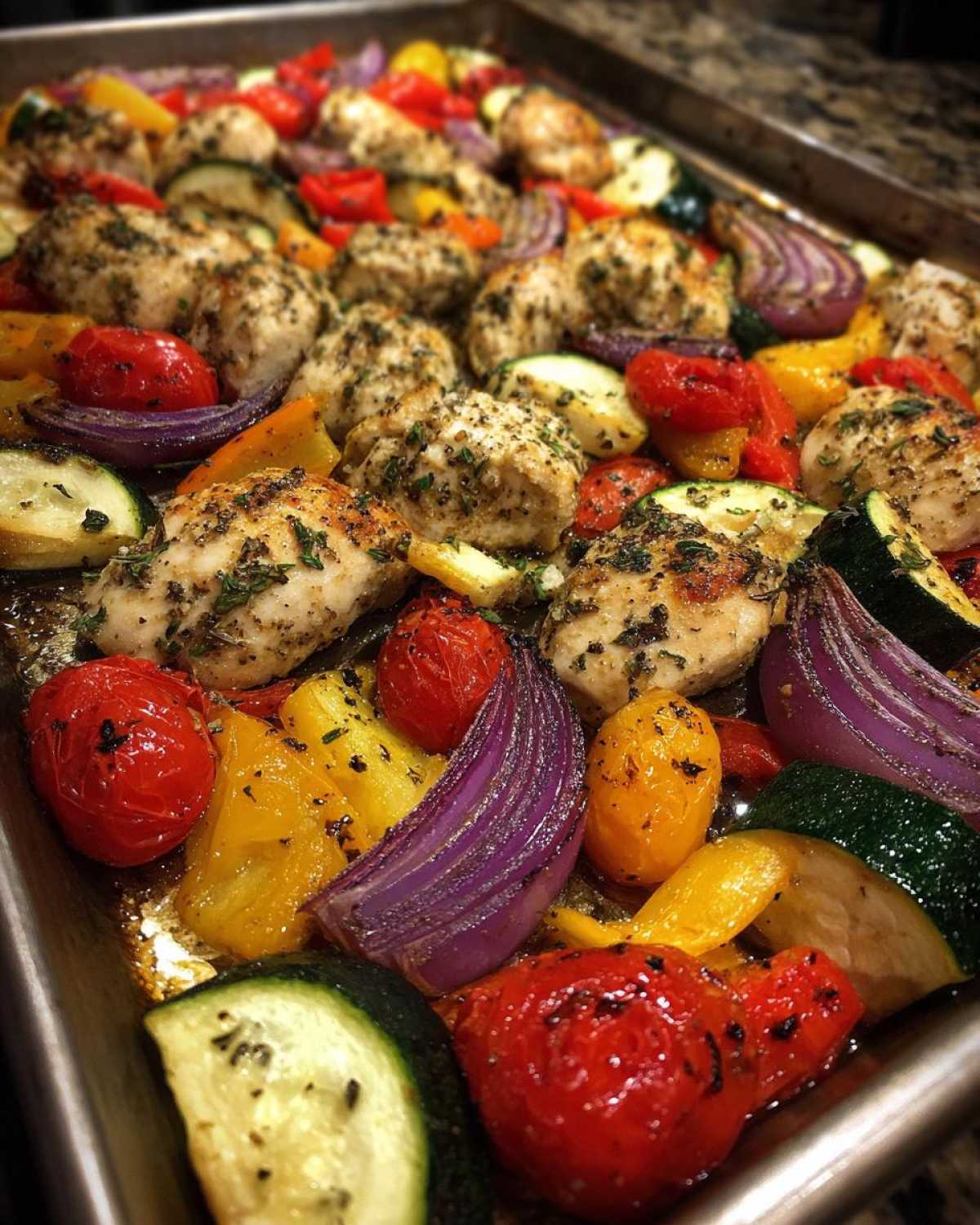 Sheet Pan Mediterranean Chicken & Veggies - detail 3