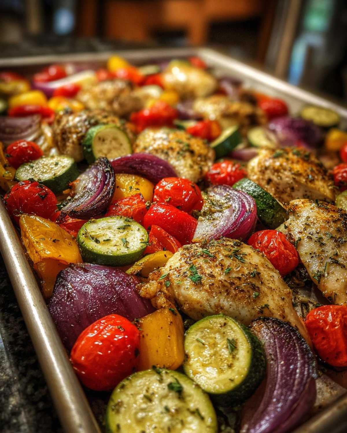 Sheet Pan Mediterranean Chicken & Veggies - detail 4