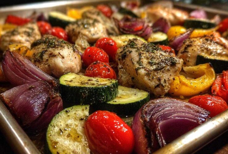 Sheet Pan Mediterranean Chicken & Veggies