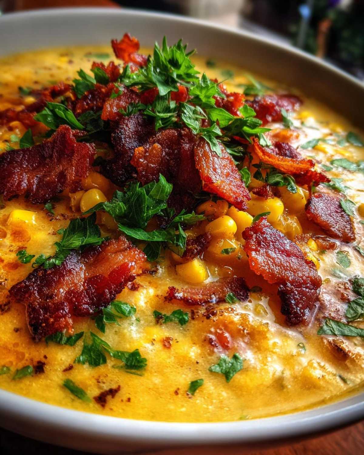 Smoky Bacon and Corn Chowder - detail 4