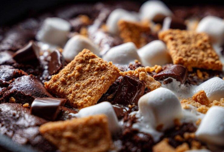 S'mores Skillet Brownie Dip
