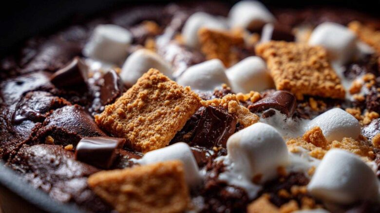 S'mores Skillet Brownie Dip