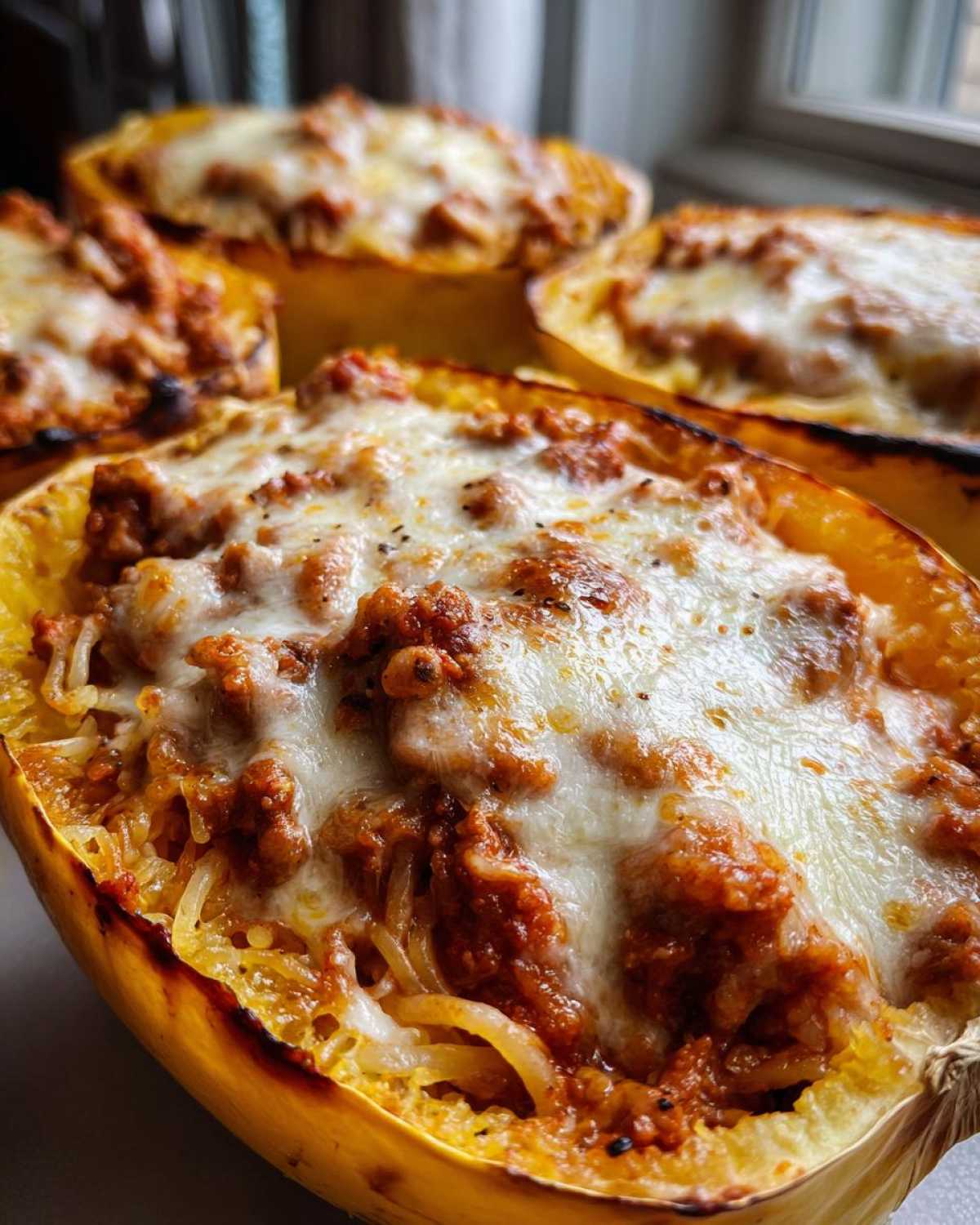 Spaghetti Squash Lasagna Boats - detail 2
