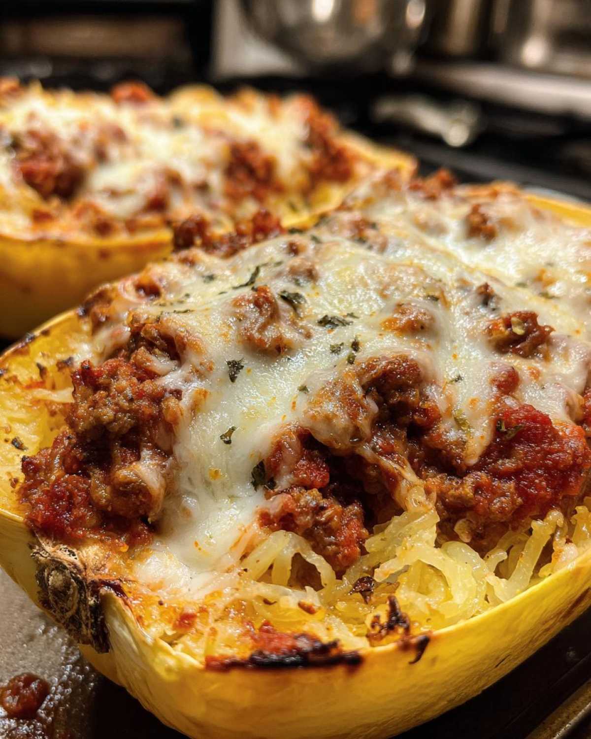 Spaghetti Squash Lasagna Boats - detail 4