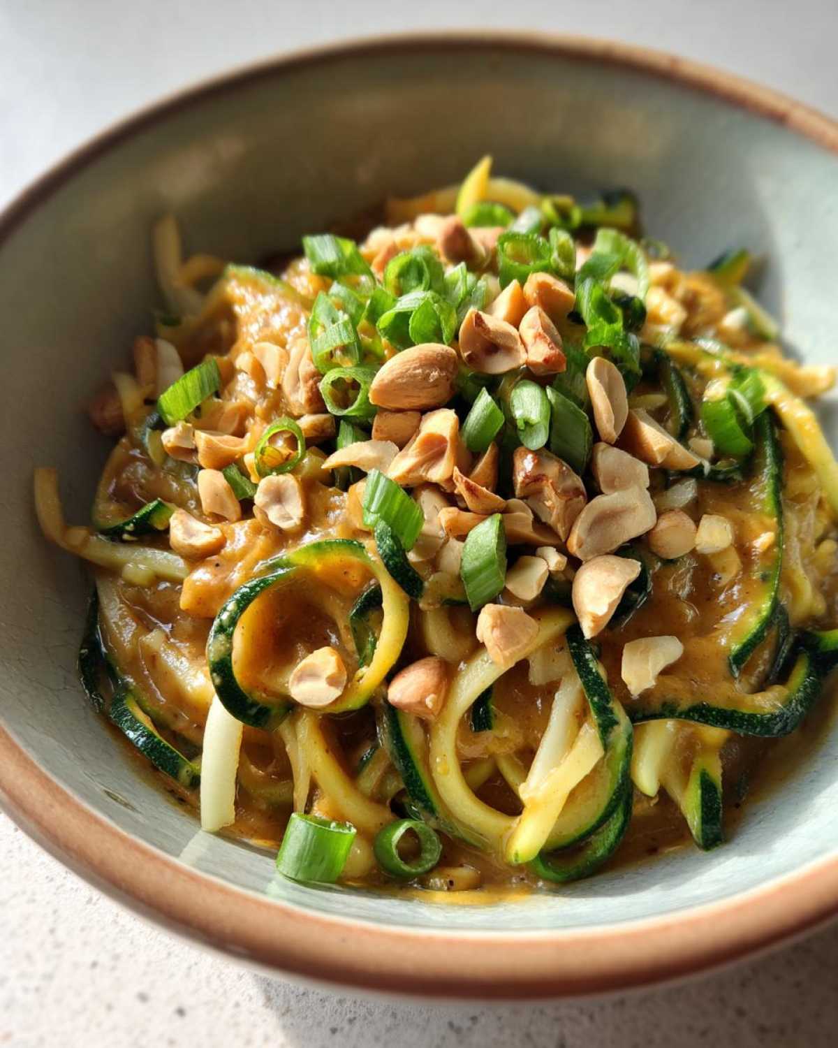 Spicy Thai Peanut Zucchini Noodles - detail 4