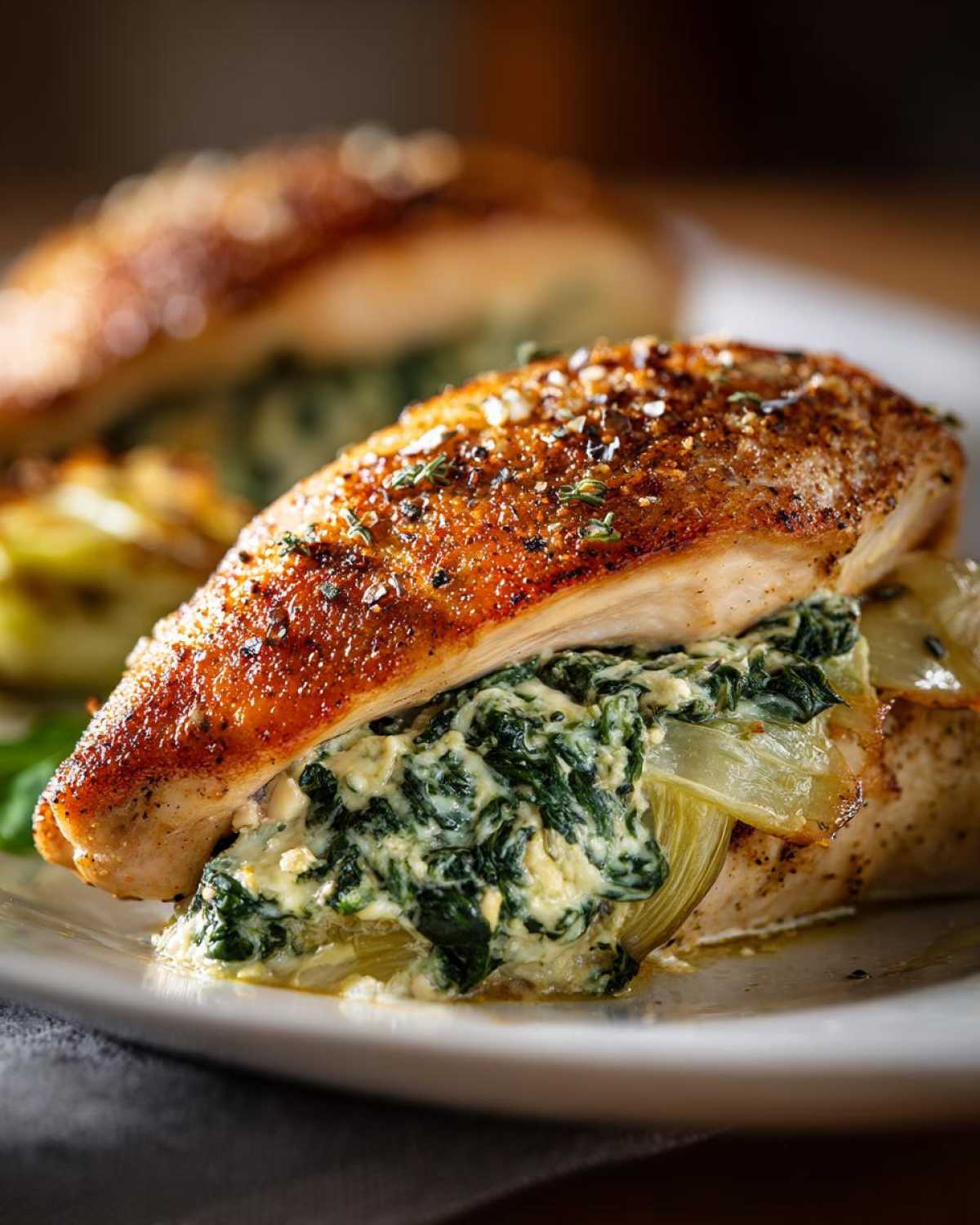 Spinach Artichoke Stuffed Chicken Breasts - detail 3