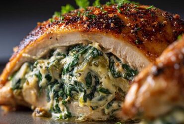 Spinach Artichoke Stuffed Chicken Breasts