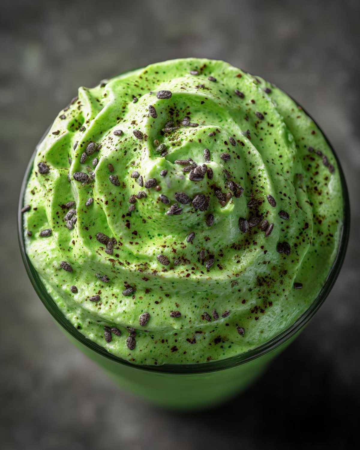 St. Patrick's Day Shamrock Shake Smoothie - detail 1