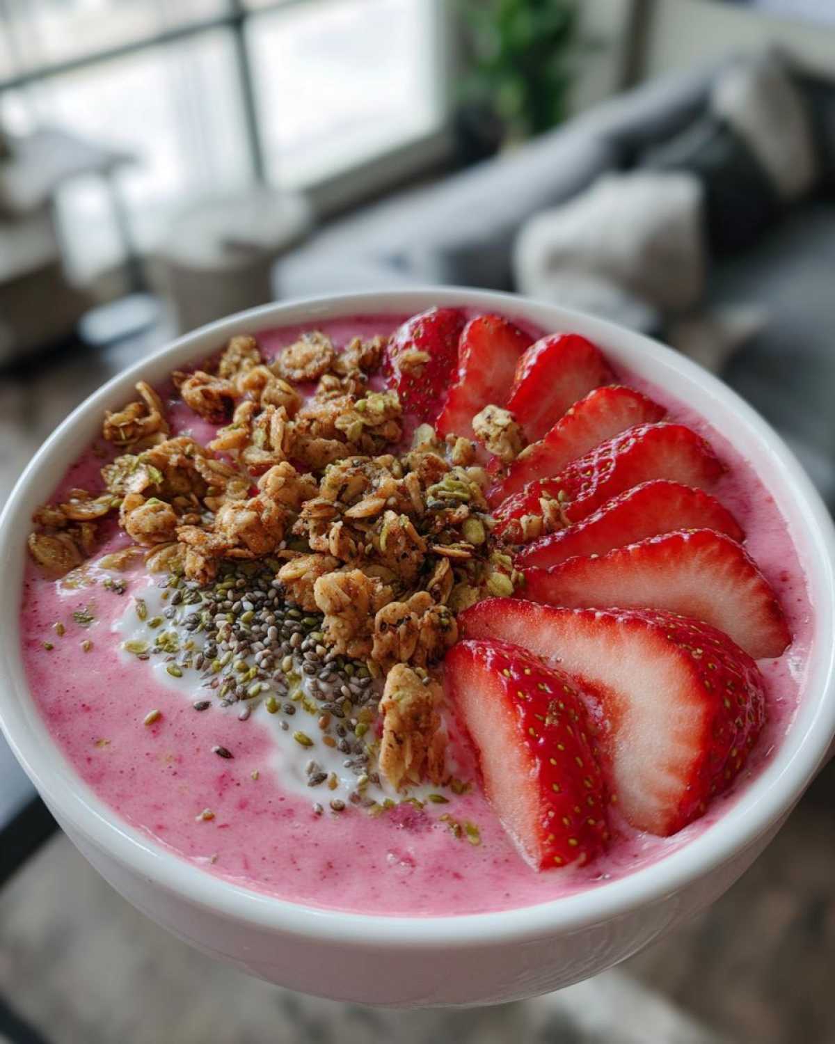 Strawberry Cheesecake Smoothie Bowl - detail 1