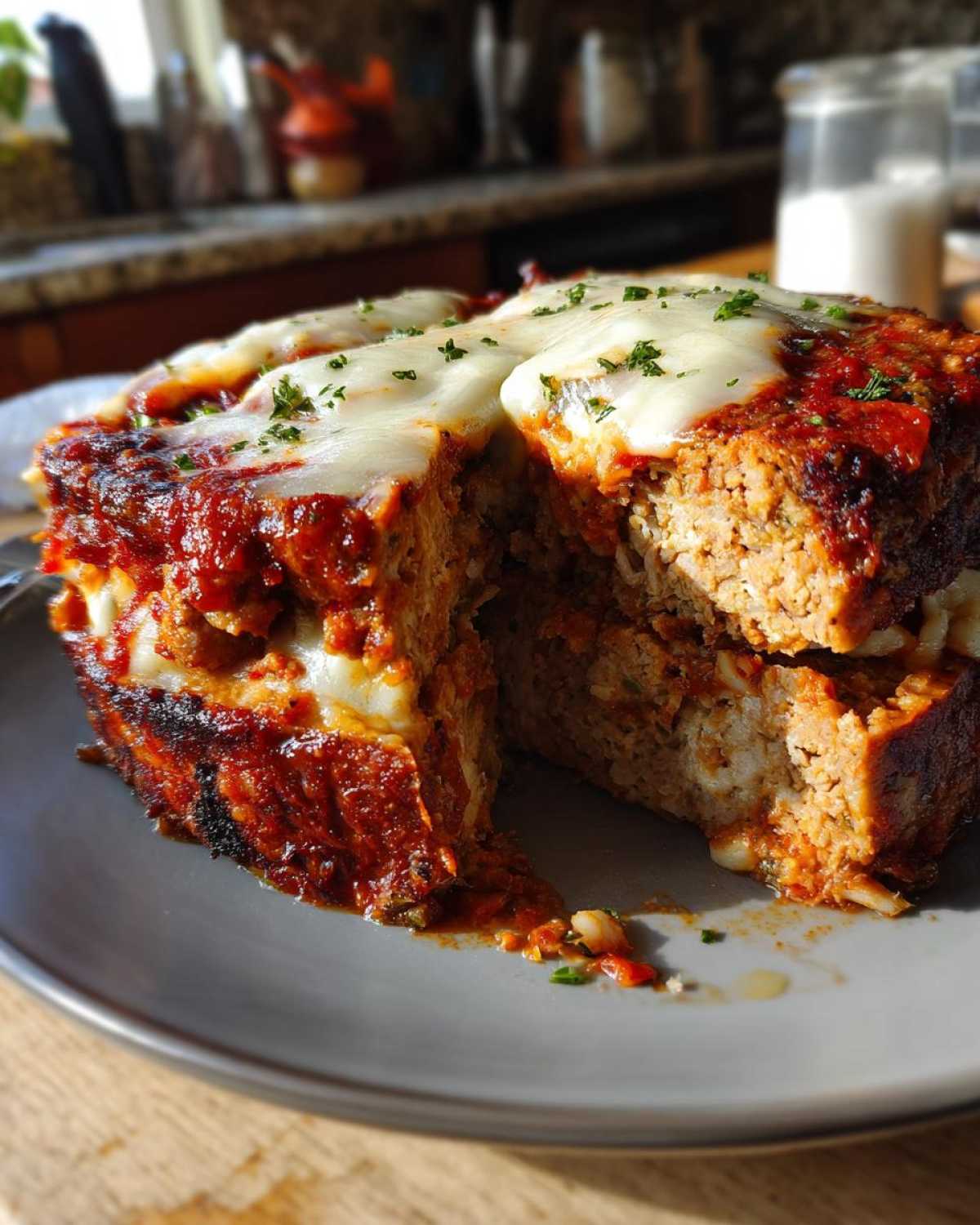 Stuffed Chicken Parmesan Meatloaf - detail 1