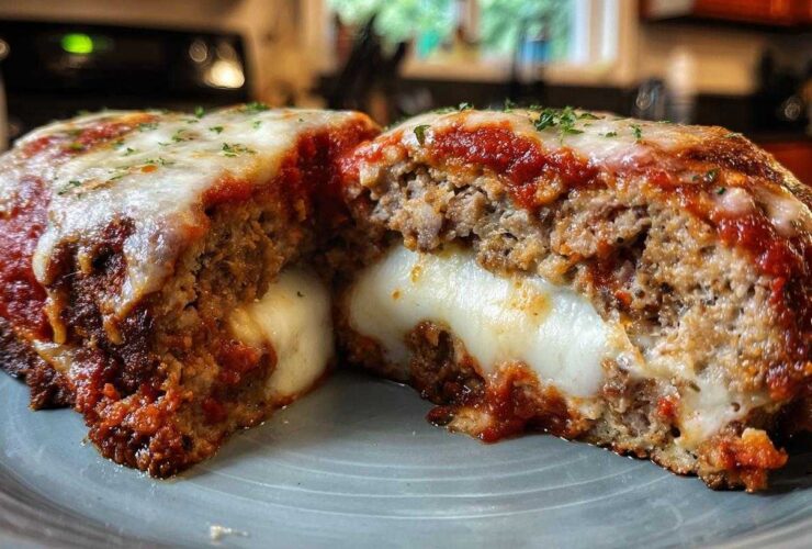 Stuffed Chicken Parmesan Meatloaf