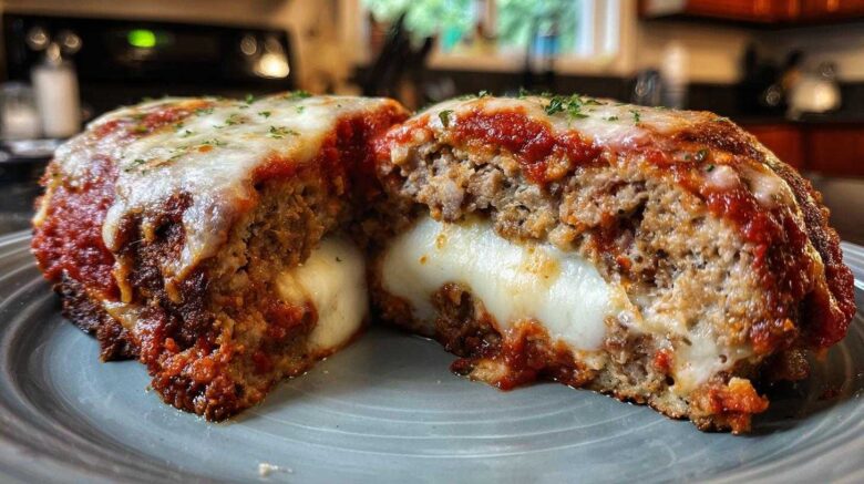 Stuffed Chicken Parmesan Meatloaf