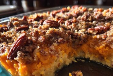 Sweet Potato Casserole with Crunchy Twist